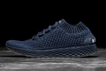 Women's Nobull Midnight Knit Running Shoes Navy | SG Z2650U